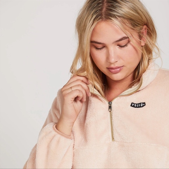 🌴🔆VOLCOM- PHEELIN PHUZZY PO JACKET SWEATER🔆🌴 - Picture 3 of 16